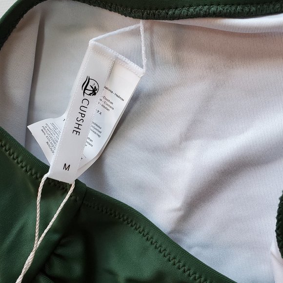 Cupshe Swimsuit, Green Bottoms, Size Medium - Picture 7 of 11